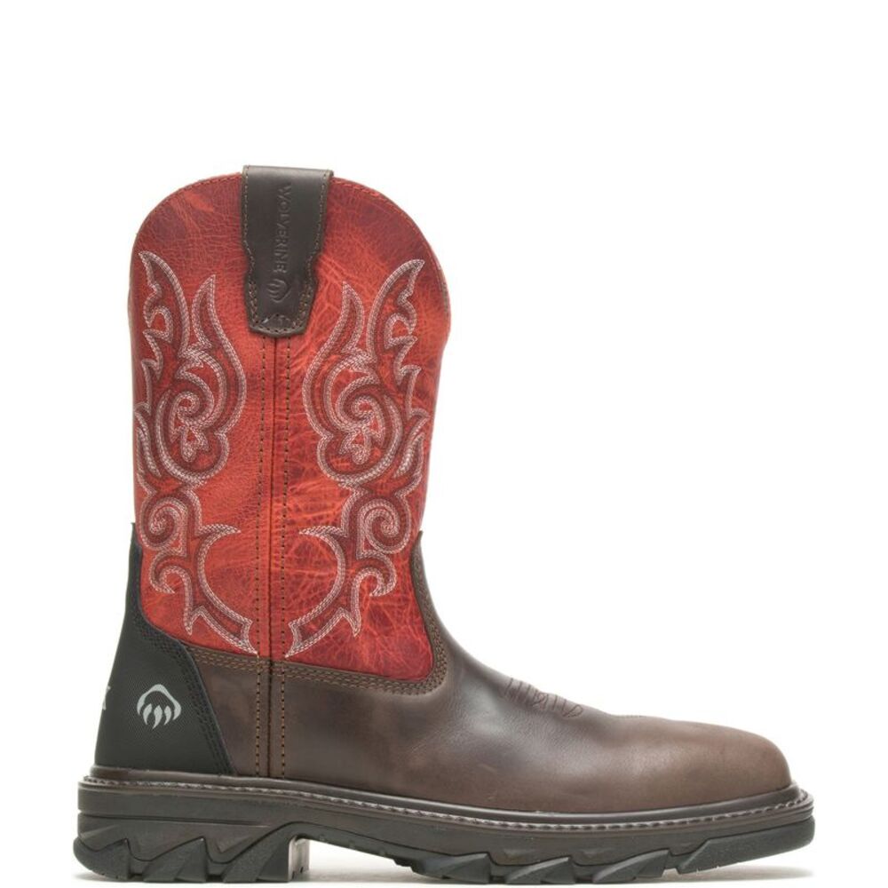 Wolverine Mens Rancher EPX CarbonMax Wellington Brown Boots (NWT)